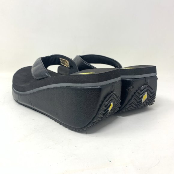 Volatile Wedge Flip Flop Sandals Platform Summer - Picture 4 of 10